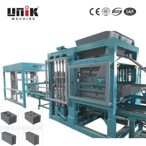 Máquina para fabricar bloques de construcción de hormigón