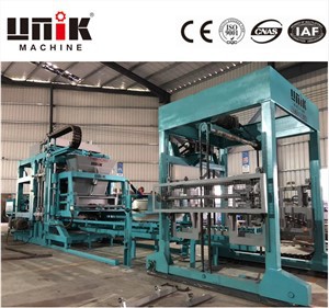 Máquina para fabricar bloques entrelazados de hormigón