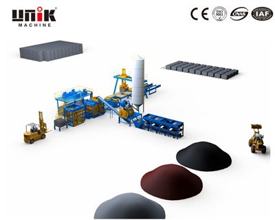 Máquina para fabricar bloques completamente automática
