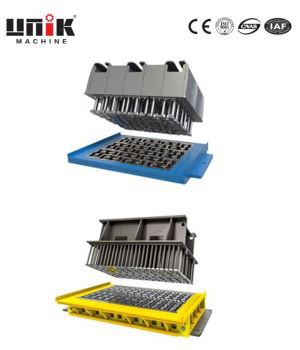 Moldes de bloques de adoquines entrelazados